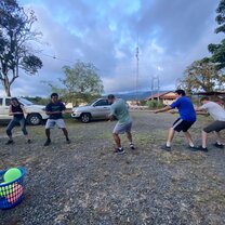 Playing a game of tug of war